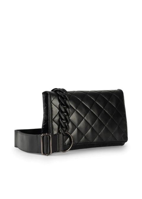 Lexi Solo | Quilted Vegan Leather Flap Crossbody / Convertible Clutch-Accessories > Handbags > Crossbody-Pink Dot Styles