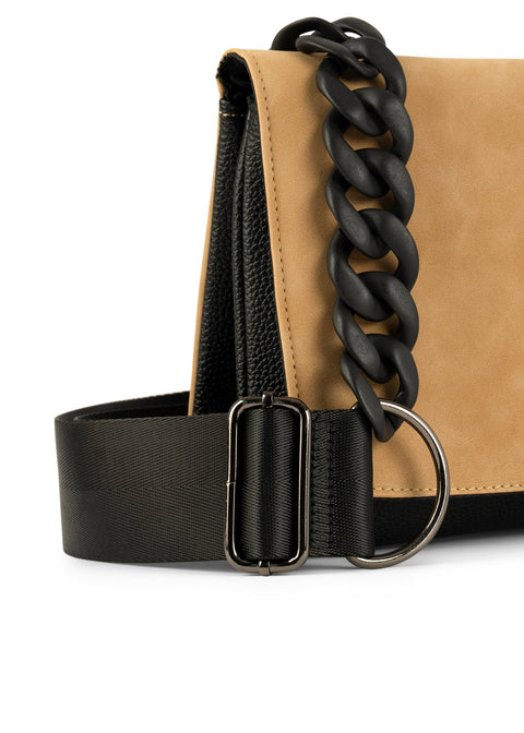 Haute Shore-Lexi Toast |  Vegan Suede Crossbody / Convertible Clutch-Pink Dot Styles