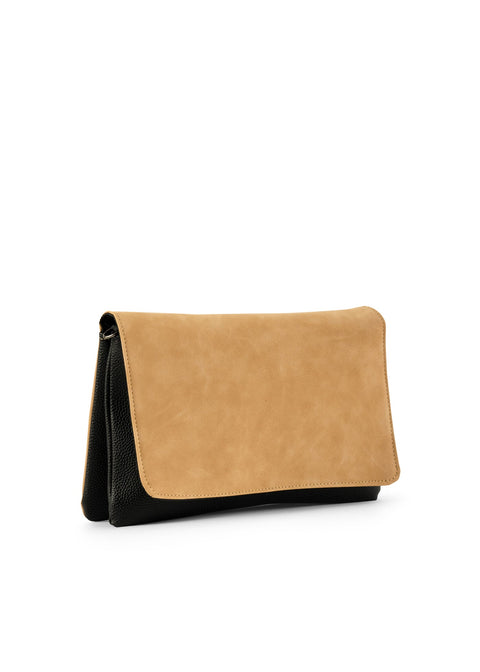 Haute Shore-Lexi Toast |  Vegan Suede Crossbody / Convertible Clutch-Pink Dot Styles