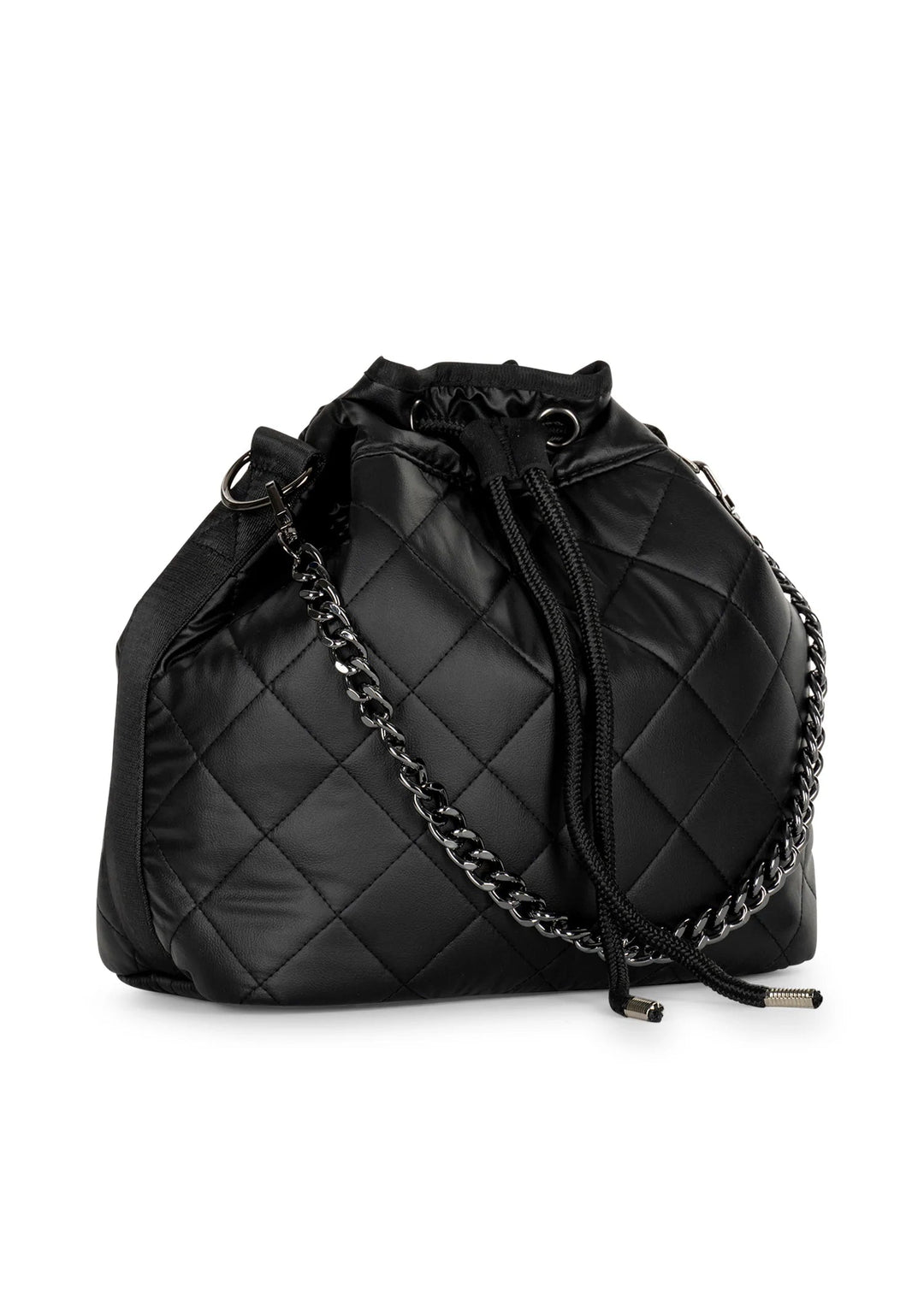Vintage Chanel Large Sized Black Leather x Canvas Quilted Bucket Bag - Mrs  Vintage - Selling Vintage Wedding Lace Dress / Gowns & Accessories from  1920s – 1990s. And many One of