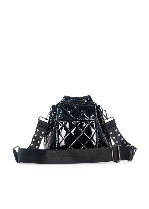 Haute Shore-Lindsey Noir | Quilted Bucket Bag-Pink Dot Styles