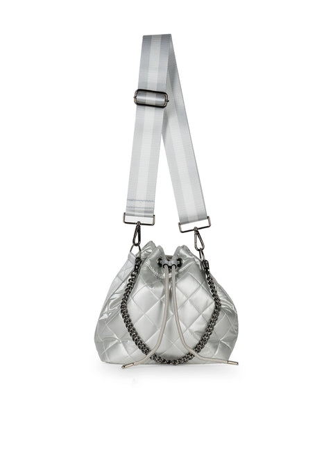 Haute Shore-Lindsey Vapor | Quilted Bucket Bag-Pink Dot Styles