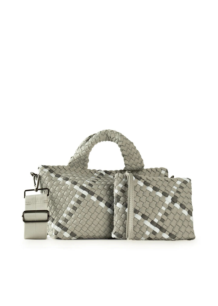 Haute Shore-Mark Aspen | Mini Woven Tote (Final Sale)-Pink Dot Styles