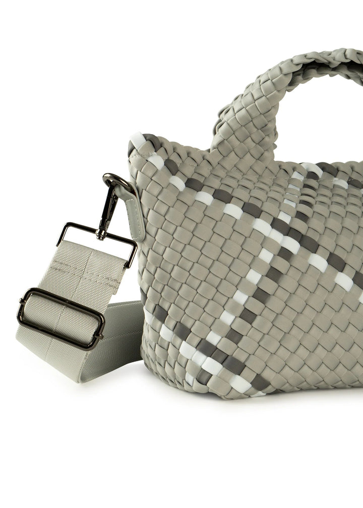 Haute Shore-Mark Aspen | Mini Woven Tote (Final Sale)-Pink Dot Styles