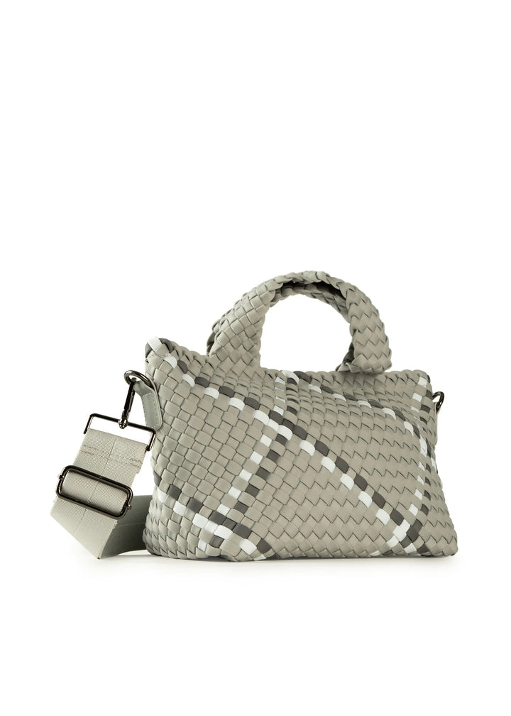 Haute Shore-Mark Aspen | Mini Woven Tote (Final Sale)-Pink Dot Styles
