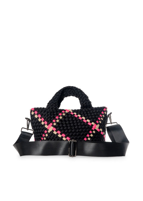 Haute Shore-Mark Monaco | Woven Mini Tote w/Strap (Final Sale)-Pink Dot Styles