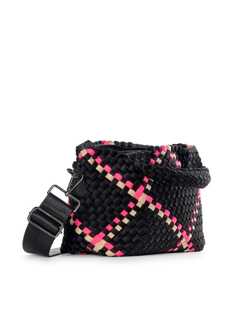 Haute Shore-Mark Monaco | Woven Mini Tote w/Strap (Final Sale)-Pink Dot Styles