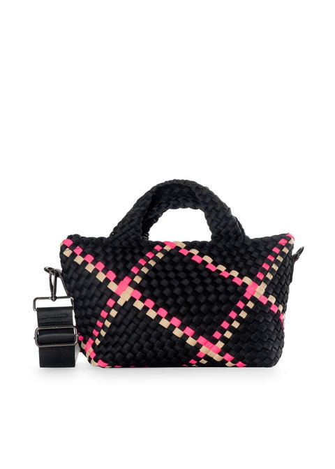 Haute Shore-Mark Monaco | Woven Mini Tote w/Strap (Final Sale)-Pink Dot Styles