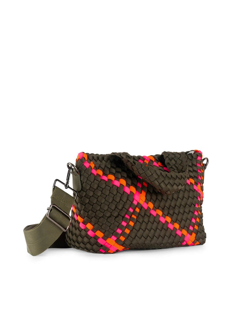 Mark Showoff | Mini Woven Tote-Accessories > Handbags > Totes-Pink Dot Styles