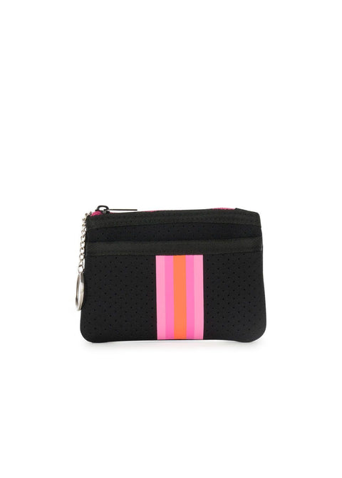 Haute Shore-Max Rave | Neoprene Card Case Wallet (Final Sale)-Pink Dot Styles