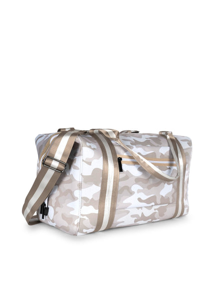 Haute Shore  Morgan Safari - Taupe Camo Neoprene Weekender Tote Bag