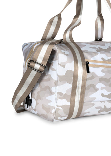 Haute Shore  Morgan Safari - Taupe Camo Neoprene Weekender Tote Bag