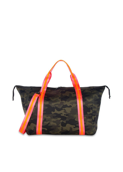 Haute Shore  Morgan Safari - Taupe Camo Neoprene Weekender Tote Bag