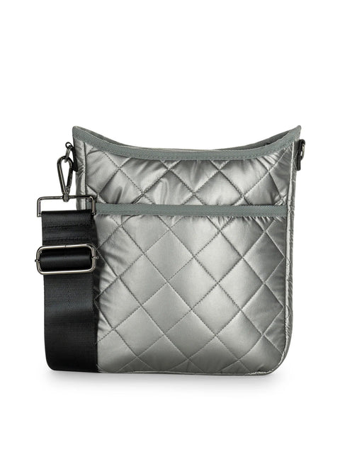 Haute Shore-Nikki Iron | Medium Quilted Crossbody-Pink Dot Styles