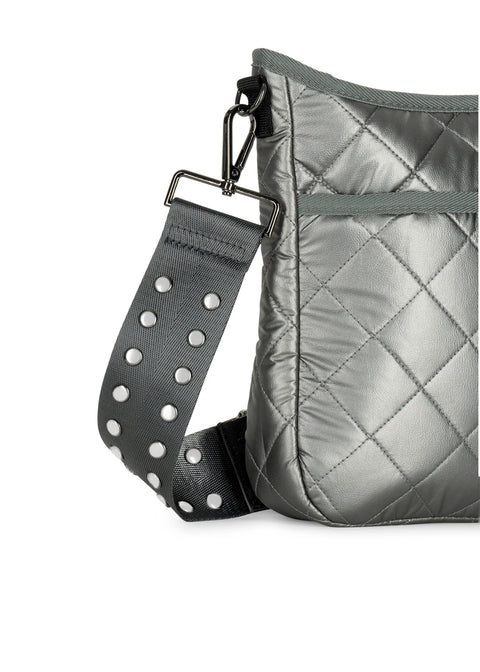 Haute Shore-Nikki Iron | Medium Quilted Crossbody-Pink Dot Styles