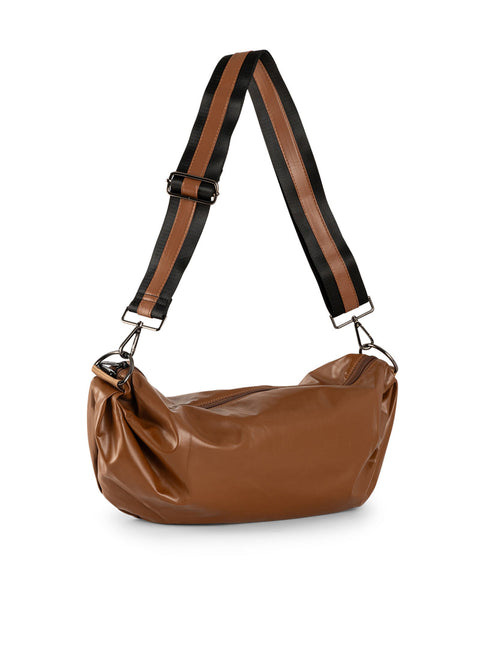 Ollie Saddle | Vegan Leather Slouch Bag-Accessories > Handbags > Shoulder Bags-Pink Dot Styles