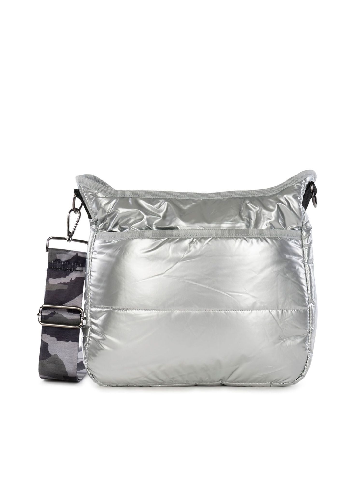 OFF-WHITE Puffy Bag Nylon Small Silver in Nylon with Gunmetal - US