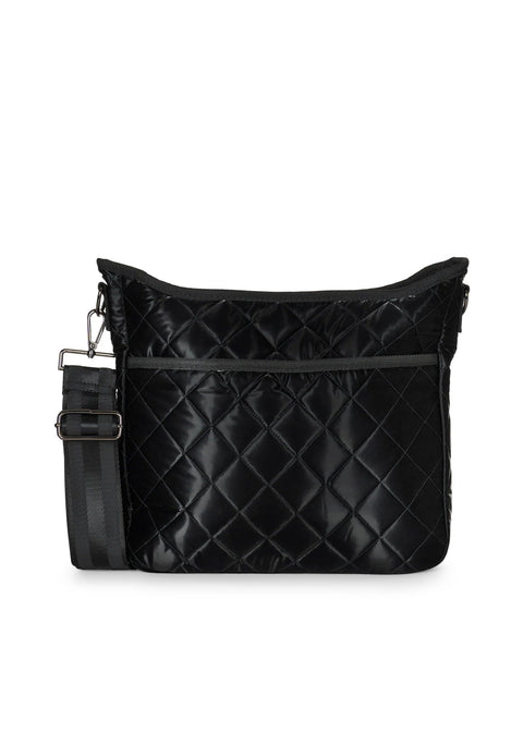 Haute Shore-Perri Night | Black Quilted Crossbody-Pink Dot Styles