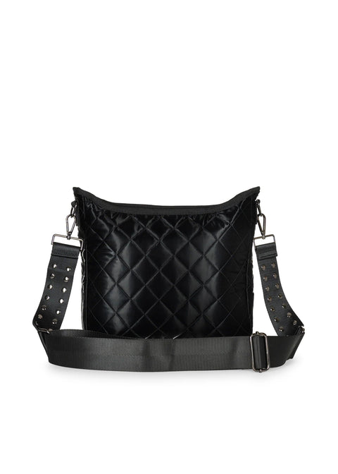 Haute Shore-Perri Night | Black Quilted Crossbody-Pink Dot Styles