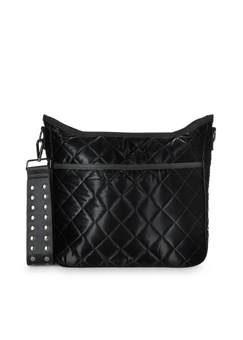 Haute Shore-Perri Night | Black Quilted Crossbody-Pink Dot Styles