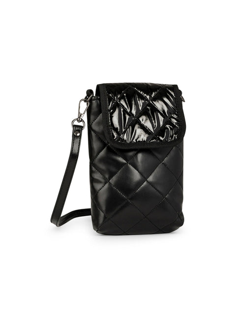 Haute Shore-Riley Noir | Quilted Flap Phone Bag-Pink Dot Styles