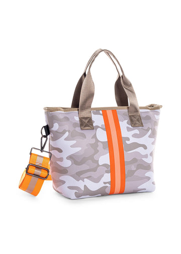 Haute Shore  Ryan Sahara - Camo Neoprene w/ Stripe Tote/Crossbody Bag