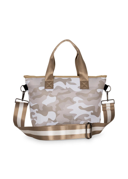 Haute Shore  Ryan Sahara - Camo Neoprene w/ Stripe Tote/Crossbody Bag