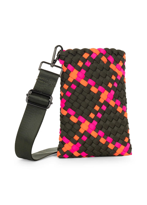 Haute Shore-Shay Showoff | Woven Cellphone Crossbody-Pink Dot Styles