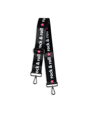 Haute Shore-Straps - Rock'n'Roll | White w/Hot Pink 2" (gunmetal hardware) | Crossbody Strap-Pink Dot Styles