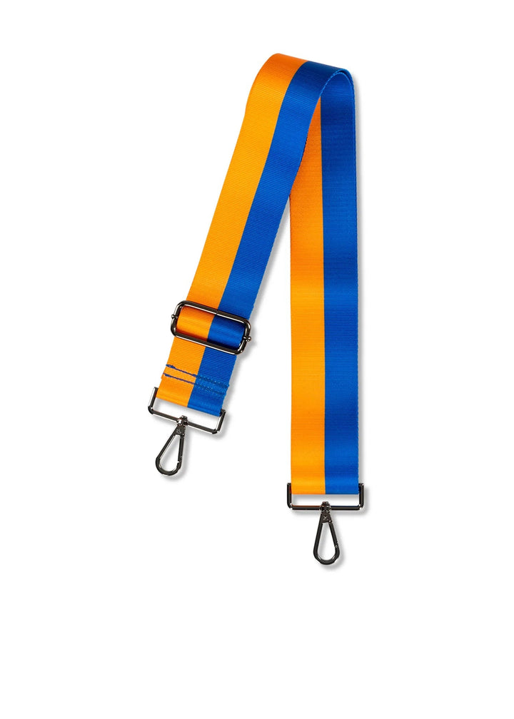 Haute Shore-Straps - Spirit | Orange-Blue 2" Crossbody Strap (gunmetal hardware)-Pink Dot Styles