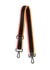 Haute Shore-Straps - Stripe | Hot Pink/Orange/Black 1.5" (gunmetal hardware) | Crossbody Strap-Pink Dot Styles