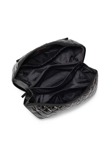 Haute Shore Black Quilted Puffer Train Cosmetic Case - Tripp Noir