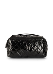Haute Shore-Tripp Noir Reflective Quilted Cosmetic Train Case-Pink Dot Styles