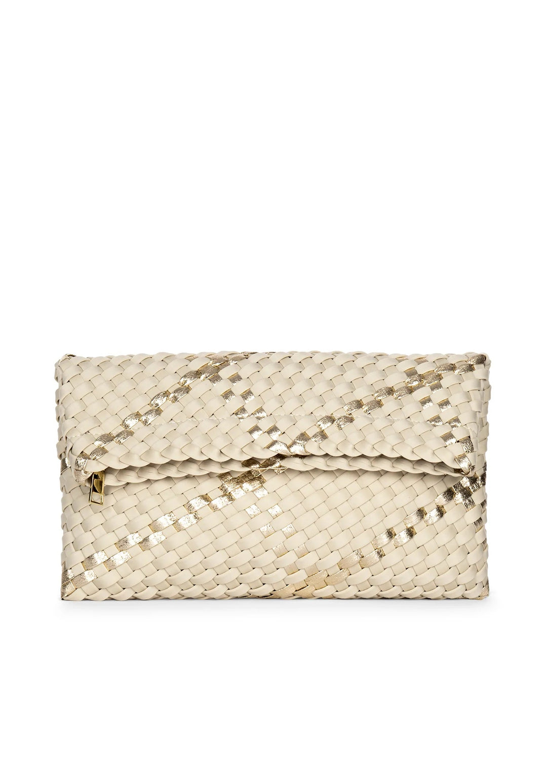 Bottega Veneta Padded Woven Clutch Bag w/ Strap, Camel, Women's, Clutches & Small Handbags Clutches Pouches & Wristlets