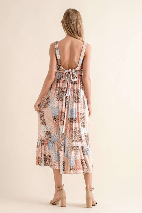 Patch Work Dress-Apparel > Womens > Dresses & Jumpsuits-Pink Dot Styles