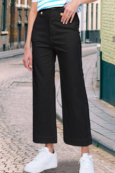Black Soft Washed All Season Stretchy Pants– Pink Dot Styles