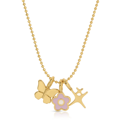 Charm Garden - Necklace Chain - Gold-Accessories > Jewelry > Necklaces-Pink Dot Styles