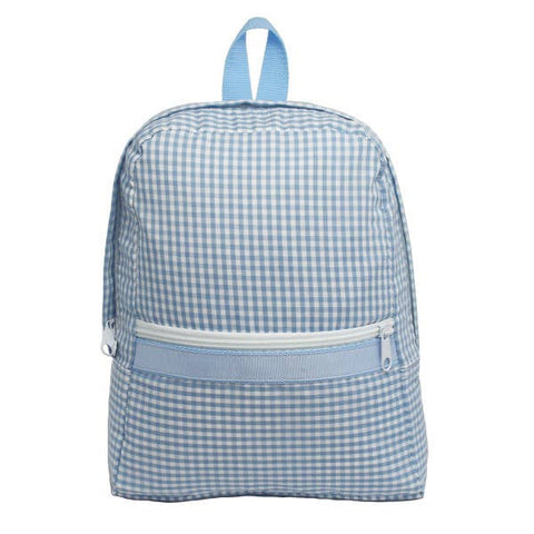 Mint-Baby Blue Gingham Small Backpack | Mint-Pink Dot Styles