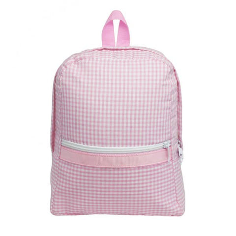 Mint-Pink Gingham Small Backpack | Mint-Pink Dot Styles