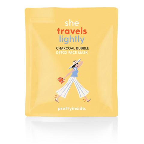 Musee Bath-PrettyInside 'She Travels Lightly' Charcoal Face Mask-Pink Dot Styles