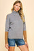 Gray & Camel Color Block Sweater-Apparel > Womens > Tops > Sweaters-Pink Dot Styles