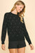 Rhinestone Black Sweater-Apparel > Womens > Tops > Sweaters-Pink Dot Styles