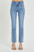 Risen High Rise Ankle Slim Straight - Light Wash-Apparel > Womens > Bottoms > Pants-Pink Dot Styles