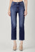 Pink Dot Styles-Risen High Rise Cropped Jeans-Pink Dot Styles