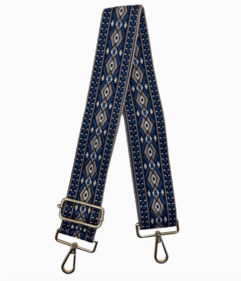 Double Diamond | Embroidered Strap (gold hardware) (Final Sale)