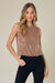 Saints & Hearts-SIT3623A COPPER SLEEVELESS SEQUINS TOP: LARGE-Pink Dot Styles