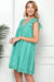 Green Babydoll Dress-Apparel > Womens > Dresses & Jumpsuits-Pink Dot Styles