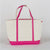 ShoreBags-Classic Canvas Boat Tote | Large-Pink Dot Styles