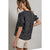 Black & White Heart Print Blouse-Apparel > Womens > Tops > Shirts-Pink Dot Styles