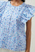 Carmine Floral Vance Button Front Blouse-Apparel > Womens > Tops > Shirts-Pink Dot Styles